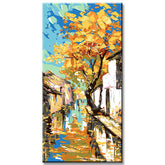 Painting by Numbers Panorama Colorful Autumn Day in The Village II